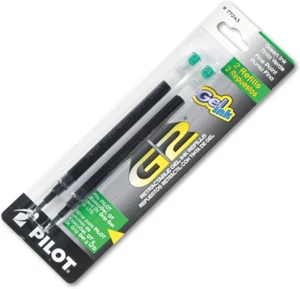 Pilot G2 Gel Tintenminen, feine Spitze 0,7 mm, grün, 2er Set - Bild 1 von 2