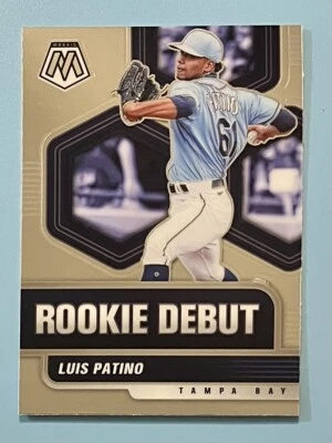 2021 Panini Mosaic Luis Patino Rookie Debut Tampa Bay Rays #RD11 RC - Image 1 of 2