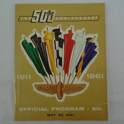1961 Indianapolis 500 Program A.J. Foyt Trevis / Offy - Image 1 of 4