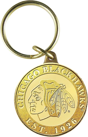 NHL Chicago Blackhawks Minted Coin Keychain Bronze NEW GREAT GIFT Cover