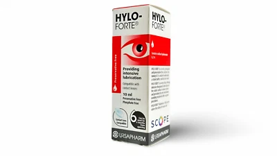 URSAPHARM Hylo-Forte Eye Drops -10ml - Relieves More Severe & Persistent Dry Eye Symptoms