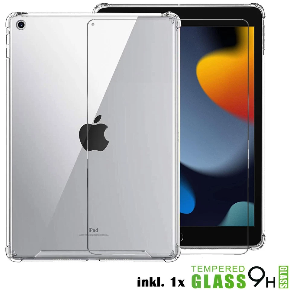 Coque En Silicone TPU Avec Verre Trempé 9H Protection Coque Panzer Transparent - Photo 1/4