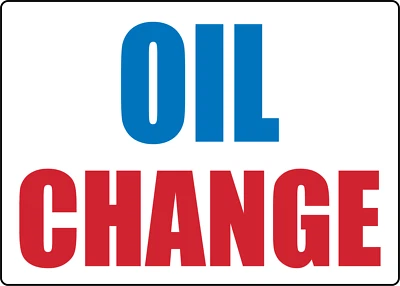 OIL CHANGE - AUTO REPAIR SHOP STOREFRONT WINDOW | Adhesive Vinyl Sign Decal - Image 1 of 4