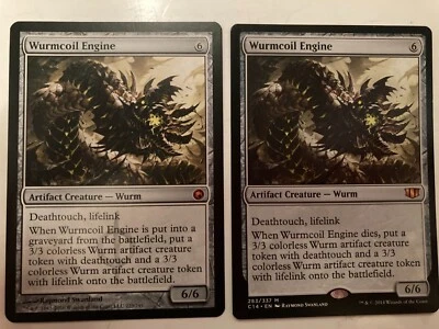 Wurmcoil Engine x2 (MTG) - NM Condition - (Scars of Mirrodin, Commander 2014) - Image 1 of 2
