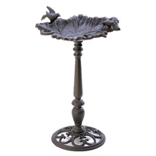 Lawn Garden Outdoor Forest Frolic Birdbath For Birds And Squirrels - Yard Decor