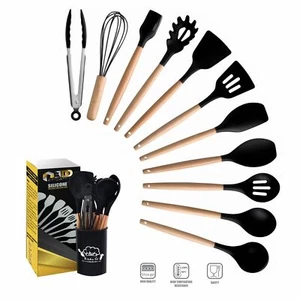 12-Piece Creative Baking Silicone Utensils Set for Frying & Cooking - Picture 1 of 8