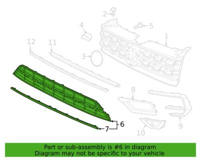 *NEW* 2018 2019 2020 Volkswagen Atlas Front Lower Grille OEM *CHECK TRIM/MODELS* Foto 1 de 3