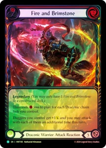 FAB RAINBOW FOIL Fuego y azufre (arte extendido) - La tarjeta cazada # 105 - Imagen 1 de 1