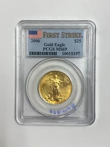 2006 $25 1/2 oz Gold Eagle PCGS MS-69 - Picture 1 of 2