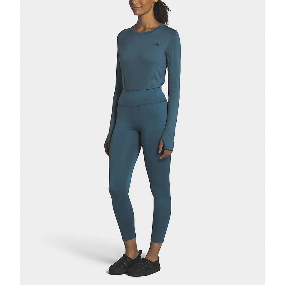 Calça The North Face feminina forrada ultra quente poli apertada azul camada base S - Imagem 1 de 1