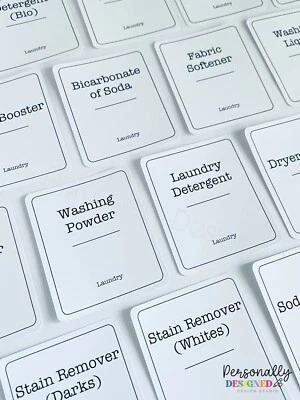 Laundry Bundle | Minimalist Labels for Washing Laundry Bottles Jars | Waterproof - Image 1 of 2