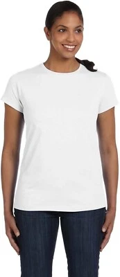 Женщин Hanes ComfortSoft Crewneck футболка белый хлопок Джерси размер XXX-большой 3XL - Изображение 1 из 4