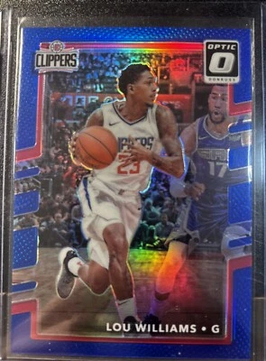2017-18 Donruss Optic Lou Williams Blue #42/49 #65 Clippers - Image 1 of 4