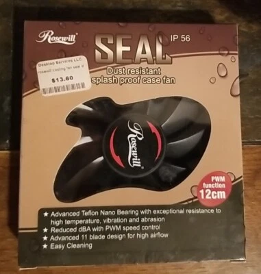 Rosewill RAWP-141411 Computer Case Cooling Fan - Seal IP56 Dust Resist - Image 1 of 4