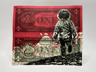 Chris Boyle - Cielo rojo en la noche - Moneda de dólares coleccionables arte dinero 1/1 Foto 1 de 4