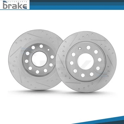 Rear Premium Disc Brake Rotors Fits Volkswagen Jetta 2017 - GLI SE GLI SEL - Image 1 of 4