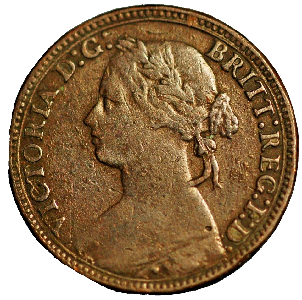 Great Britain Farthing 1880 KM# 753 - Image 1 of 2