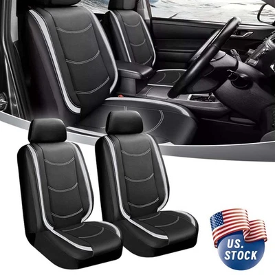 For Dodge For Ram 1500 2500 3500 Front Seat Covers 2-Seats Cushion Leather Foto 1 de 4