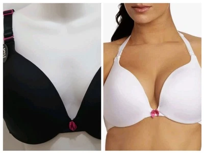 Sujetador con aros Playtex Secrets Perfect Plunge Great Lift 4339 40DD NEGRO CON 3 ETIQUETAS Foto 1 de 4