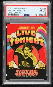 2023-24 Upper Deck Credentials Live Tonight Wayne Gretzky #LT-20 PSA 8 HOF - Picture 1 of 3