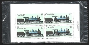 Canada 1984 Locomotive #1038 Matched Sheet Corner Blocks Pack VF-NH CV $20.00++ - Picture 1 of 2