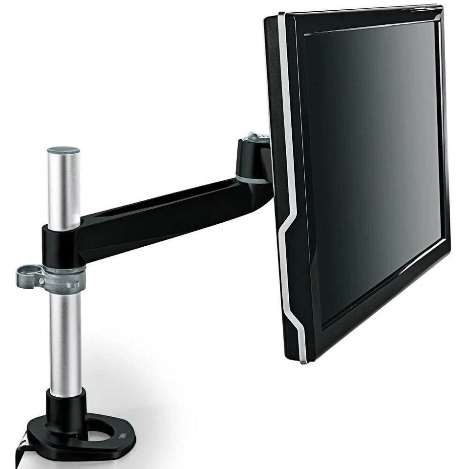 3M Single Swivel Monitor Arm MA120MB Desktop Adjustable Mount Black NEW - Image 1 of 1