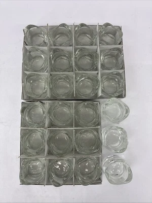 24 New IKEA Vasnas Glass Stackable Wavy Tea Light Holders Wedding Party NWT - Image 1 of 4