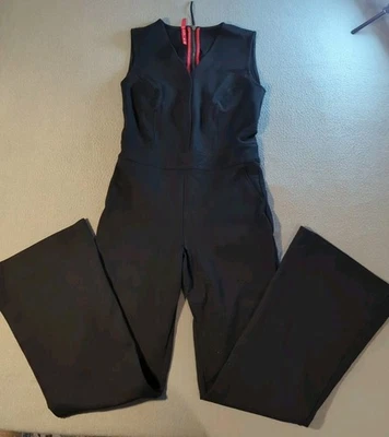 Mono sin mangas Spanx The Perfect para mujer pequeño negro pierna acampanada 20383R Foto 1 de 4