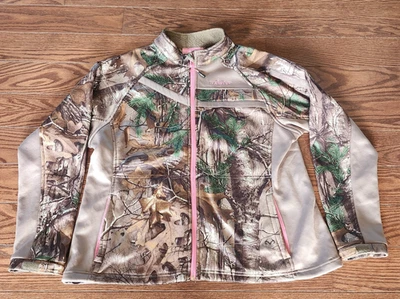 Habit Women XL Realtree EDGE Camo Hunting Jacket Scent Factor Full Zip 3 Pockets - Image 1 of 4