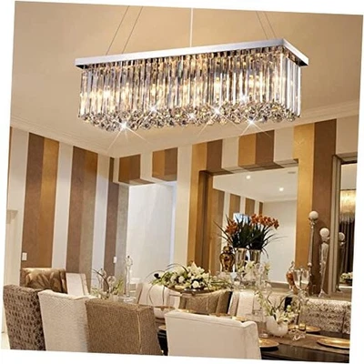 Cristal Rectangular Plata Moderno 12-Plata L31.5" x W9.8" x H56.18" Foto 1 de 4