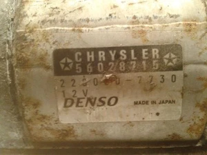 Starter Motor 8-287 Fits 00-01 DAKOTA 1360457 - Picture 1 of 5