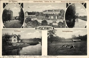 Ak Gaschwitz Markkleeberg in Sachsen, Am Postamt, Central-Halle,... - 4678070 - Picture 1 of 2