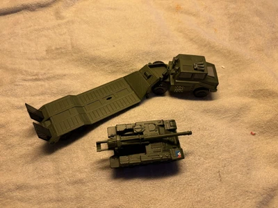 Matchbox Tank & Transport Truck & Trailer   All metal   Made in USA - Image 1 of 3