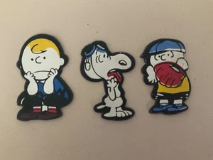 Charlie Brown und Snoopy Vintage flache Kühlschrankmagnete - Menge 3 - Bild 1 von 2