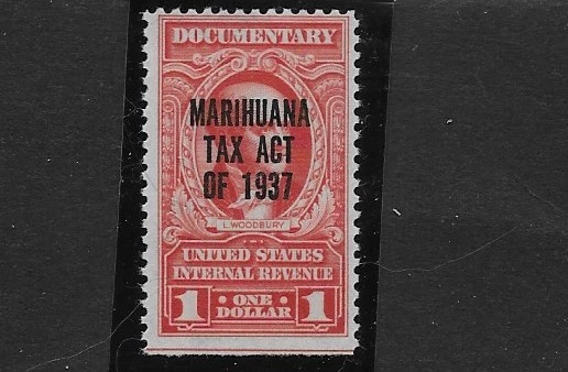 US Scott RMJ5, Revenue, Marijuana Tax act 1937, Mint, OG, NH, F/VF Series 1962 - Image 1 of 1
