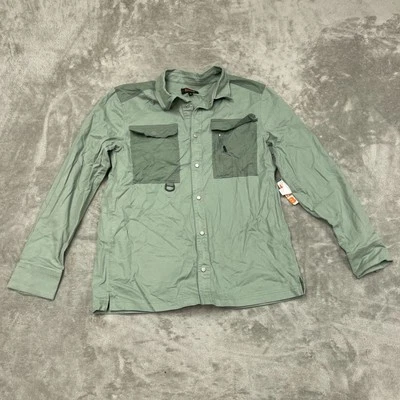 Bass Outdoor Stretch Worker Shacket Lily Pad Green S NWT 6410 - Image 1 of 4