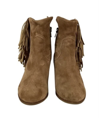 Botas Sam Edelman Louie Talla 9 Marrón Gamuza Flecos Metálicos Foto 1 de 4