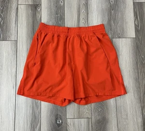 Lululemon Pace Breaker 5” Unlined Orange Athletic Shorts Mens Size Medium Gym - Picture 1 of 8
