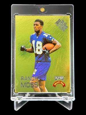 1998 Playoff Absolute RANDY MOSS ROOKIE GOLD REFRACTOR HOLO #9🔥ULTRA RARE RC🔥 - Image 1 of 4