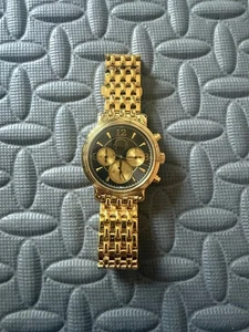 Disney Mickey Mouse Versailles Chronograph Edelstahl vergoldet Uhr - Bild 1 von 4