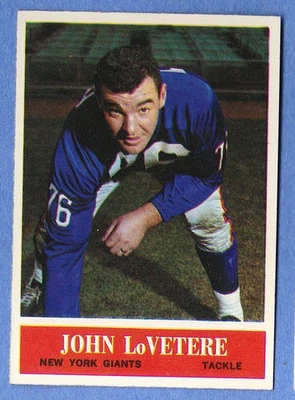 1964 Philadelphia Football #120 John LoVetere NM - Image 1 of 2