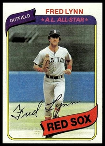 Fred Lynn 1980 Topps #110 - Imagen 1 de 2