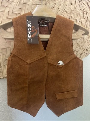 Vintage 70s 80s Jordache Western Suede Vest Old New Stock Rare Find Size M - Image 1 of 4