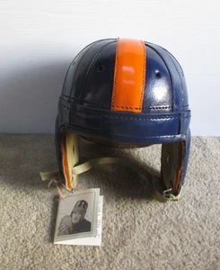 Past Time Sports 1920's-30's Replica Leather Denver Broncos Football Helmet New - Bild 1 von 11