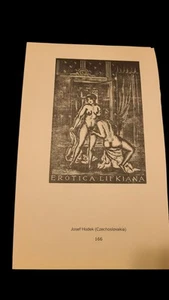 Ex Libris Erotics Book Plates Josef Hodek Czechoslovakia/ Enrico Vannuccini Ital - Picture 1 of 2