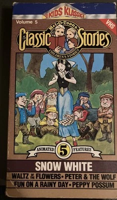 Rare VHS Tape SNOW WHITE Classic Stories MEL-0-TOONS Kids Klassics 1986 - Image 1 of 4