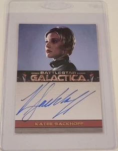 2008 BATTLESTAR GALACTICA Starbuck KATEE SACKHOFF Authentic AUTOGRAPH CARD Auto - Picture 1 of 5