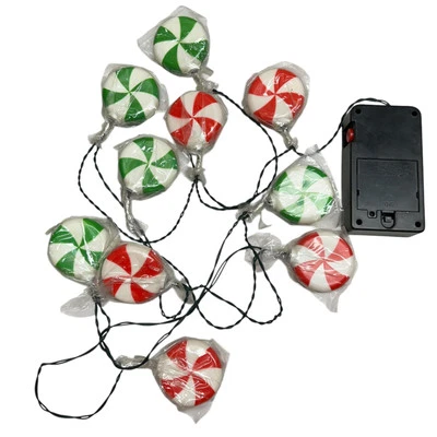 Gemmy Industries Peppermint Candy Musical Christmas Lights w/ Sensor WORKS! New! - Image 1 of 4