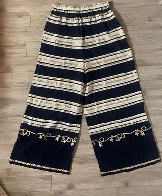 复古 Gottex I.Magnin 裤子遮盖尺寸 L 导航员 Maximalist 度假村 复古 — 第 1/4 张图片