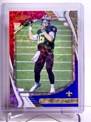 2021 Panini Absolute Football - Ian Book RC Red White Blue Kaleidoscope #137 NFL - Image 1 of 2